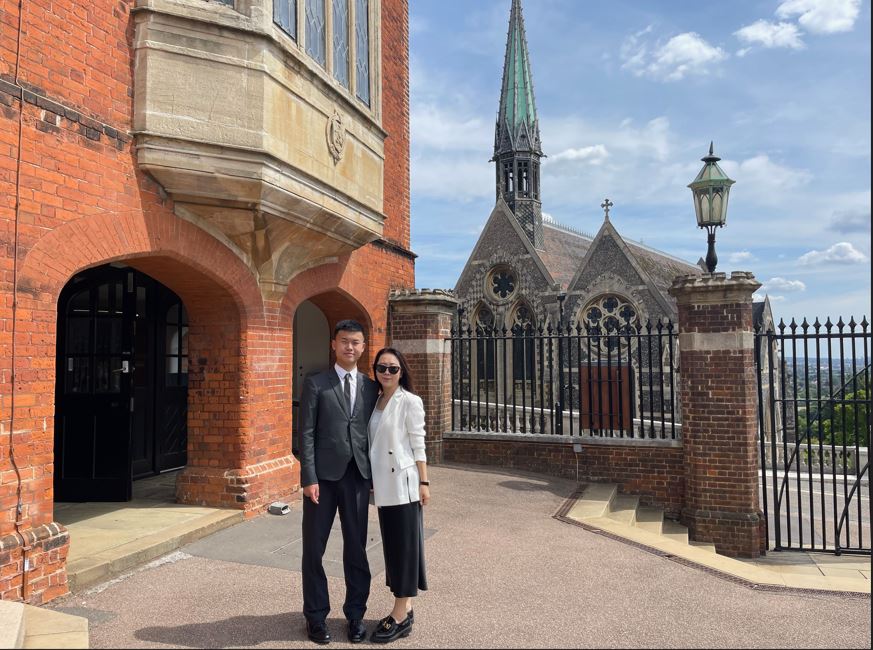 Eason and Lucy at Harrow UK